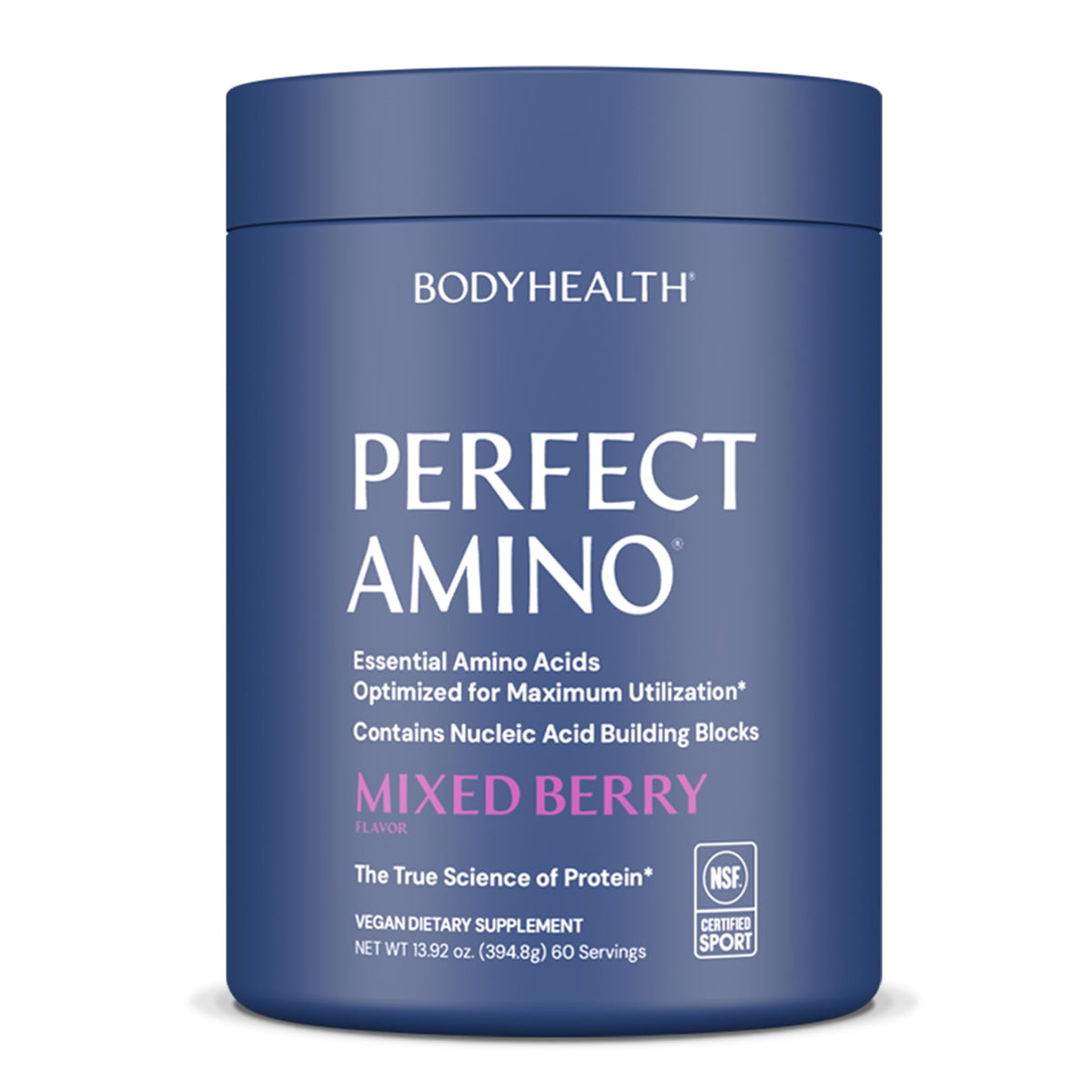 BodyHealth PerfectAmino Poudre mélange baies vue avant