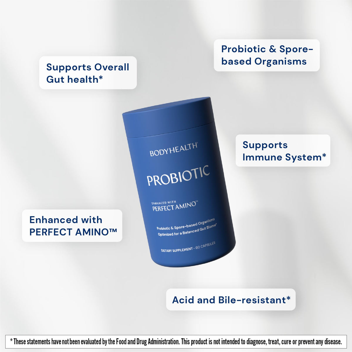BodyHealth Probiotic 60 capsules côté