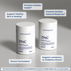 BodyHealth Zinc 30mg packaging side view