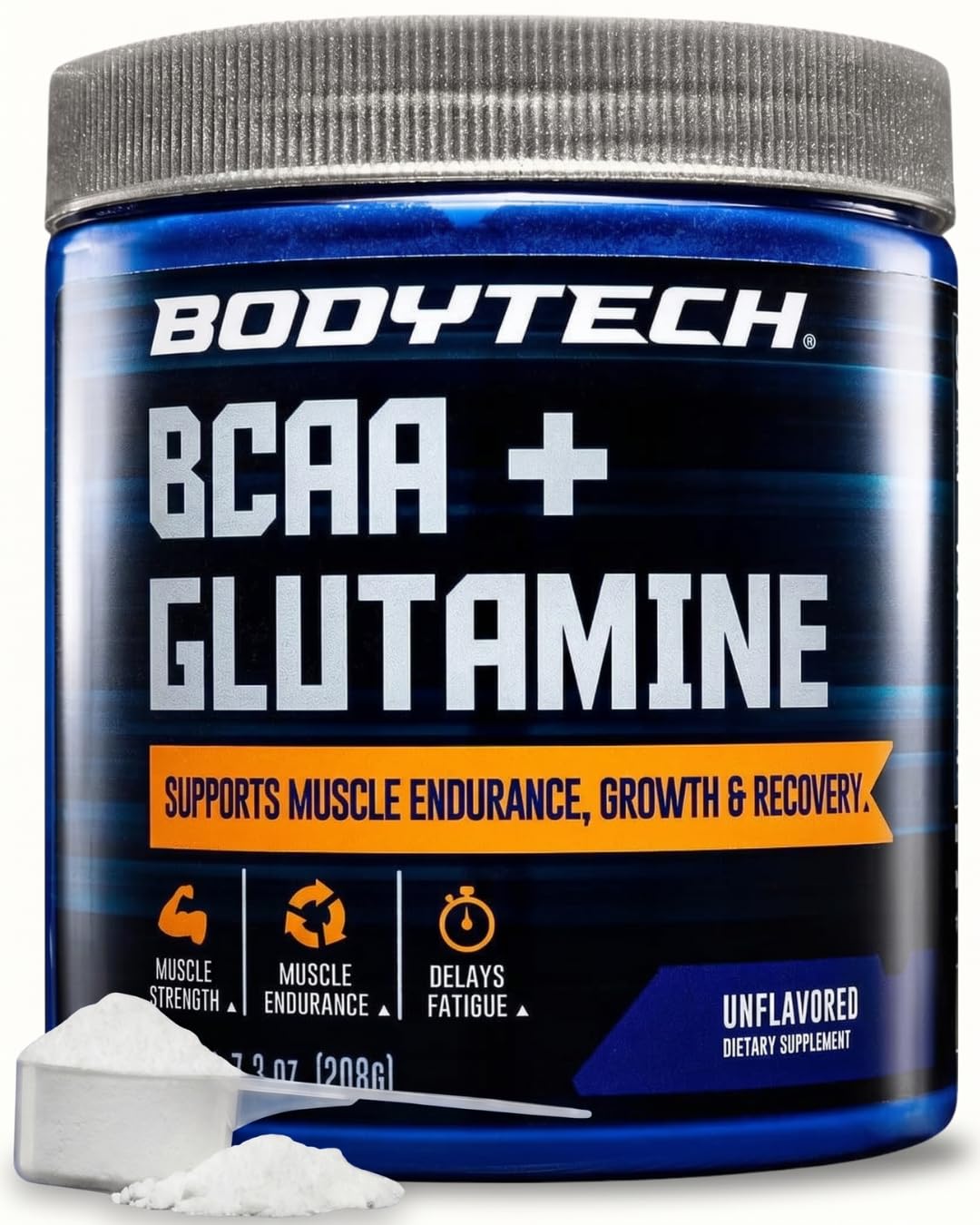 BodyTech BCAA + Glutamine Poudre 281g vue de face