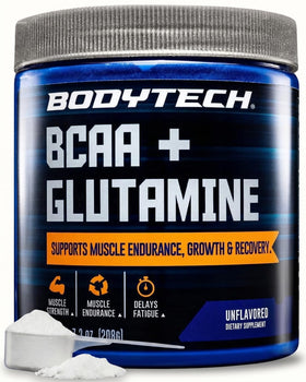 BodyTech BCAA + Glutamine Poudre 281g vue de face