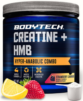 BodyTech Créatine Micronisée Limonade Fraise boîte vue de face