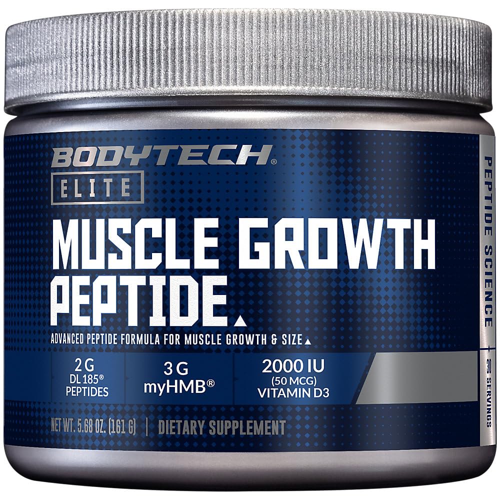 BodyTech Poudre de Peptide de Croissance Musculaire 231g avant.