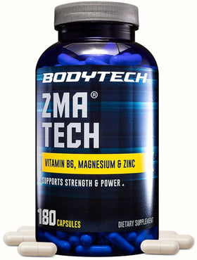 BodyTech ZMA Tech 180 capsules vue avant du flacon