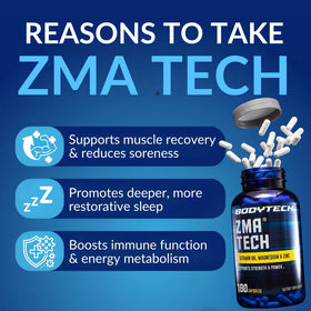 BodyTech ZMA Tech avec étiquette visible
