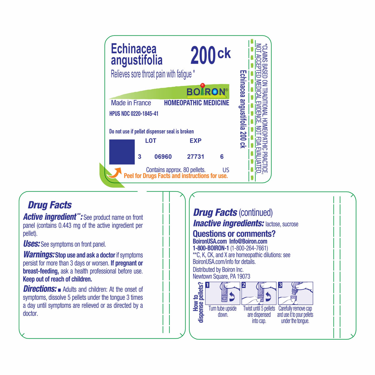 Boiron Echinacea Purpurea 200Ck avec dosage recommandé