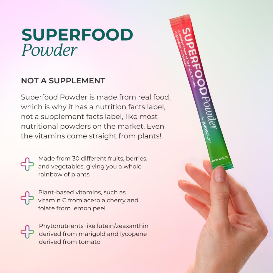 Boisson préparée avec Juice Plus+ Mélange de Superaliments