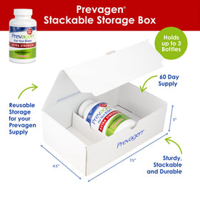 Boîte attrayante de Prevagen avec capsules à l'intérieur