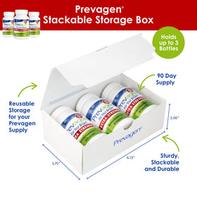 Boîte attrayante de Prevagen avec un design léger et empilable
