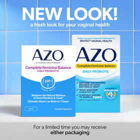 Boîte AZO Équilibre Féminin avec étiquette et dosage