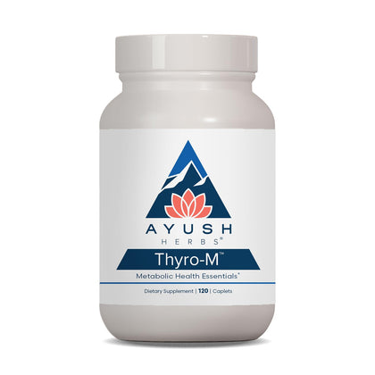 Boîte d'Ayush Herbs Thyro-M 120 capsules vue de face