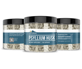 Boîte d'Earthborn Elements Psyllium Husk 200 capsules vue arrière