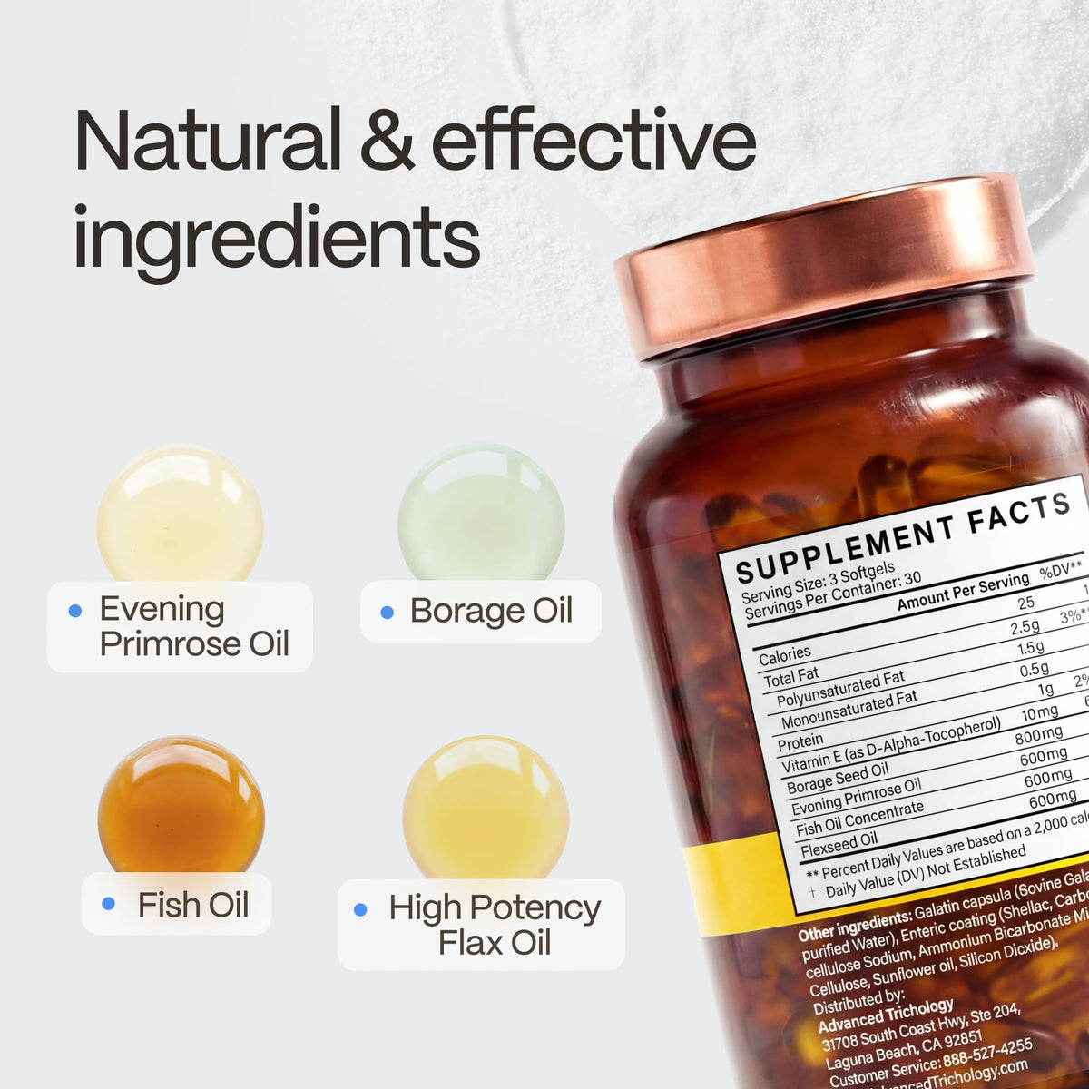 Boîte d'EFA Complete 800mg sur une table