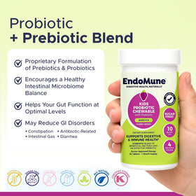 Boîte d'Endomune Junior avec informations nutritionnelles