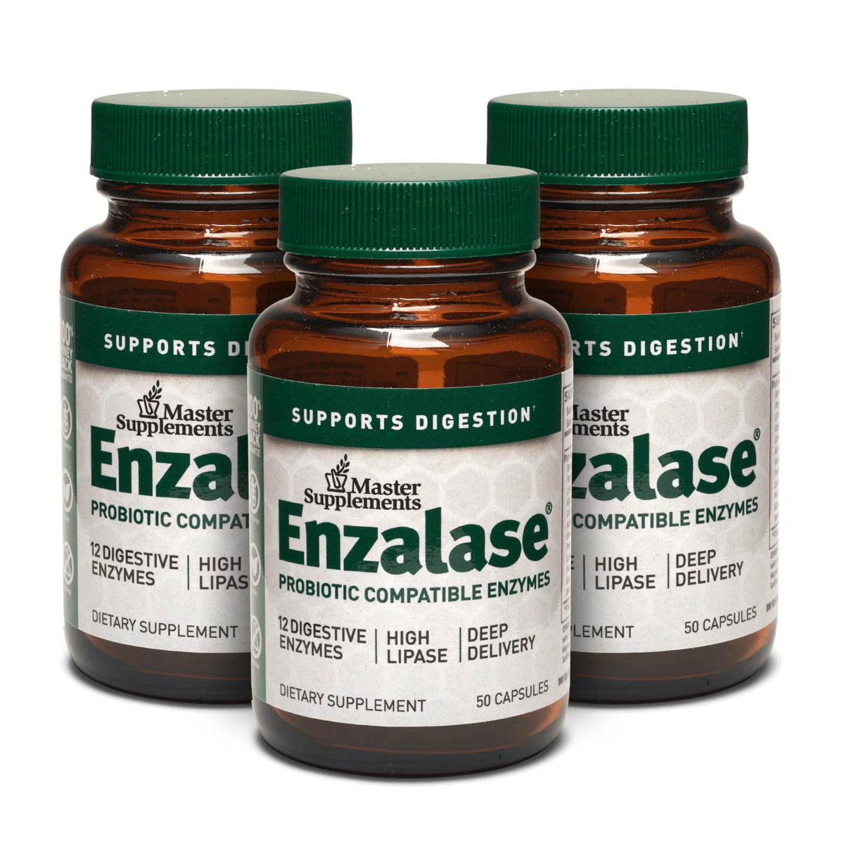 Boîte d'ENZALASE Complément Alimentaire Multi-Enzymes avec 150 capsules