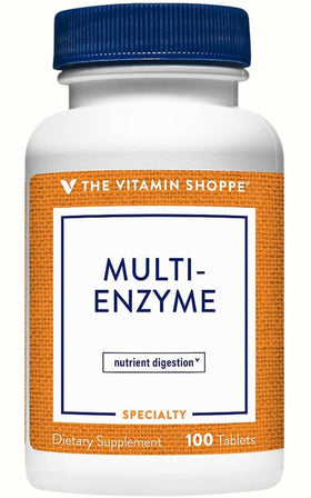 Boîte de 100 tablettes de compléments alimentaires multi-enzymes The Vitamin Shoppe