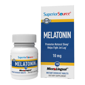 Boîte de 100 tablettes sublinguales de mélatonine 10 mg de quality Source