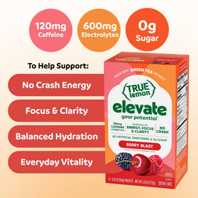 Boîte de 12 sachets True Lemon support Berry Blast