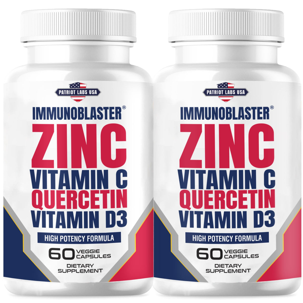 Boîte de 120 capsules daily wellness BLASTER Zinc Quercétine Vitamine C