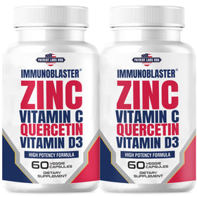 Boîte de 120 capsules daily wellness BLASTER Zinc Quercétine Vitamine C