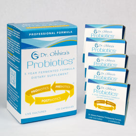 Boîte de 120 capsules de probiotiques professionnels Essential Formulas