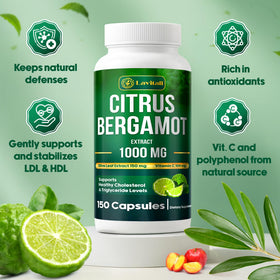 Boîte de 150 capsules végétales d'extrait de Bergamot Citrus