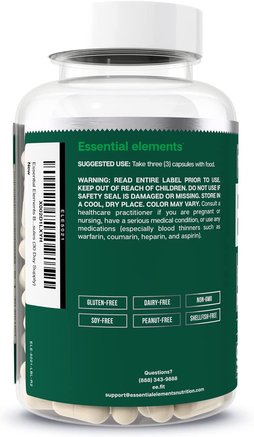 Boîte de 180 Capsules Complément Alimentaire Santé Osseuse Essential Elements