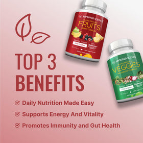 Boîte de 180 capsules Fruits & Veggies d'Approved Science