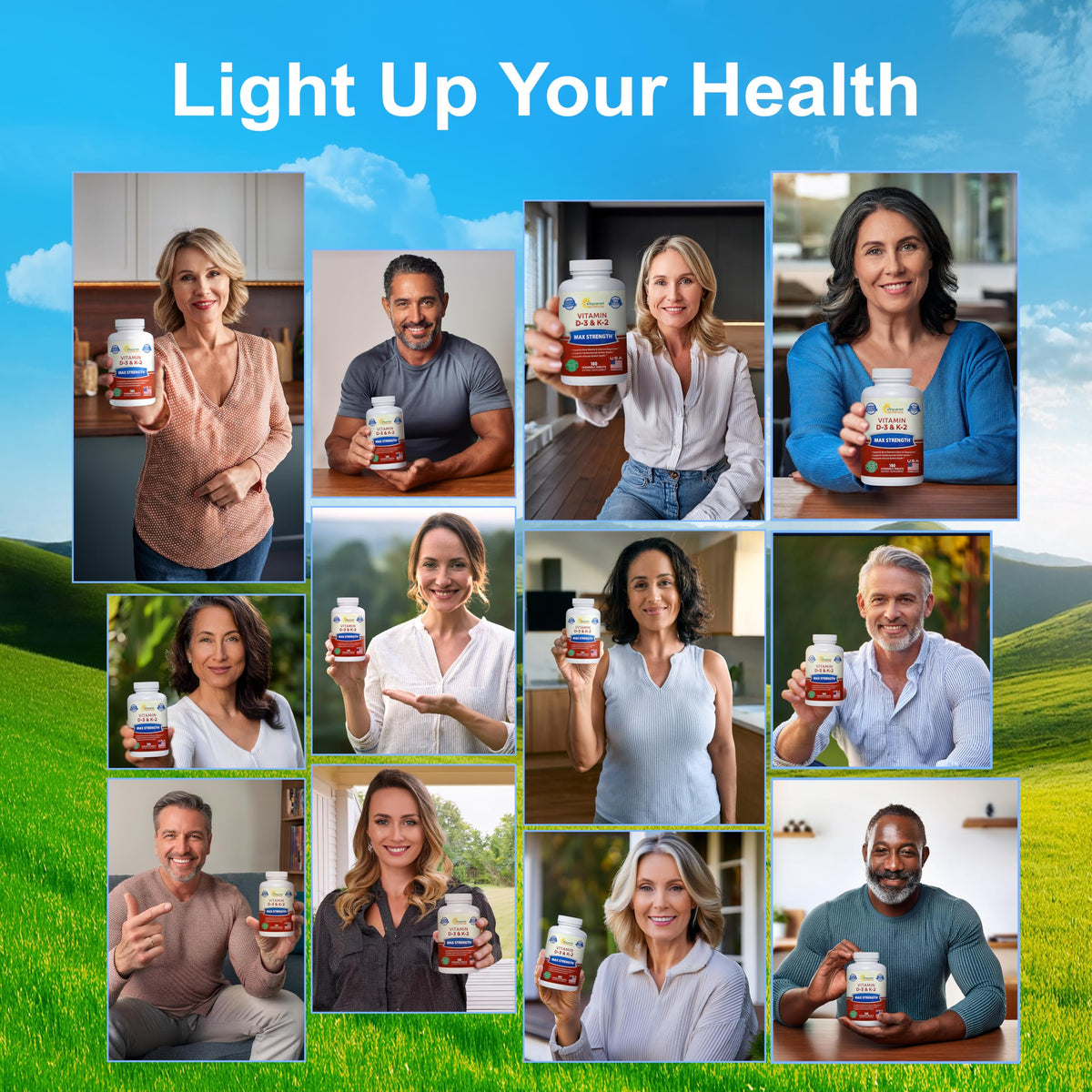 Boîte de 180 comprimés à mâcher Vitamine D3 K2 d'aSquared Nutrition