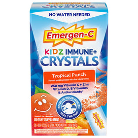 Boîte de 28 sachets Emergen-C Kidz Crystals saveur Tropical Punch