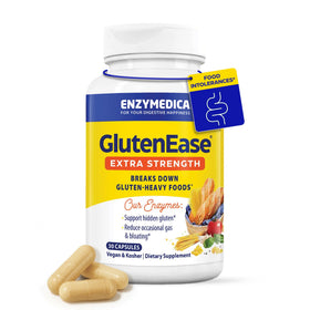 Boîte de 30 capsules Enzymedica GlutenEase Extra Strength vue de face
