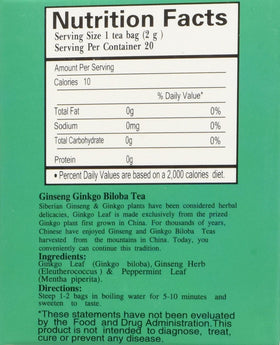 Boîte de 30 flacons Royal King Ginseng Ginkgo Biloba 10 ml