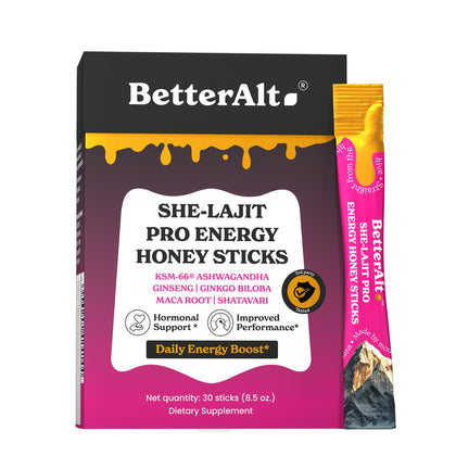 Boîte de 30 sticks de miel Better Alt She-Lajit Pro Energy