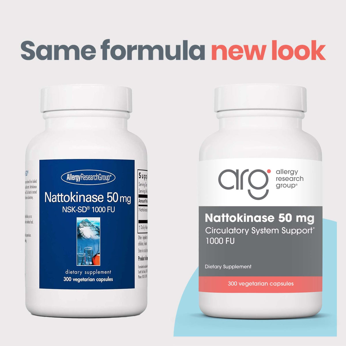 Boîte de 300 capsules Nattokinase 50 mg, vue latérale