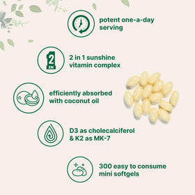 Boîte de 300 gélules Micro Ingredients D3 K2