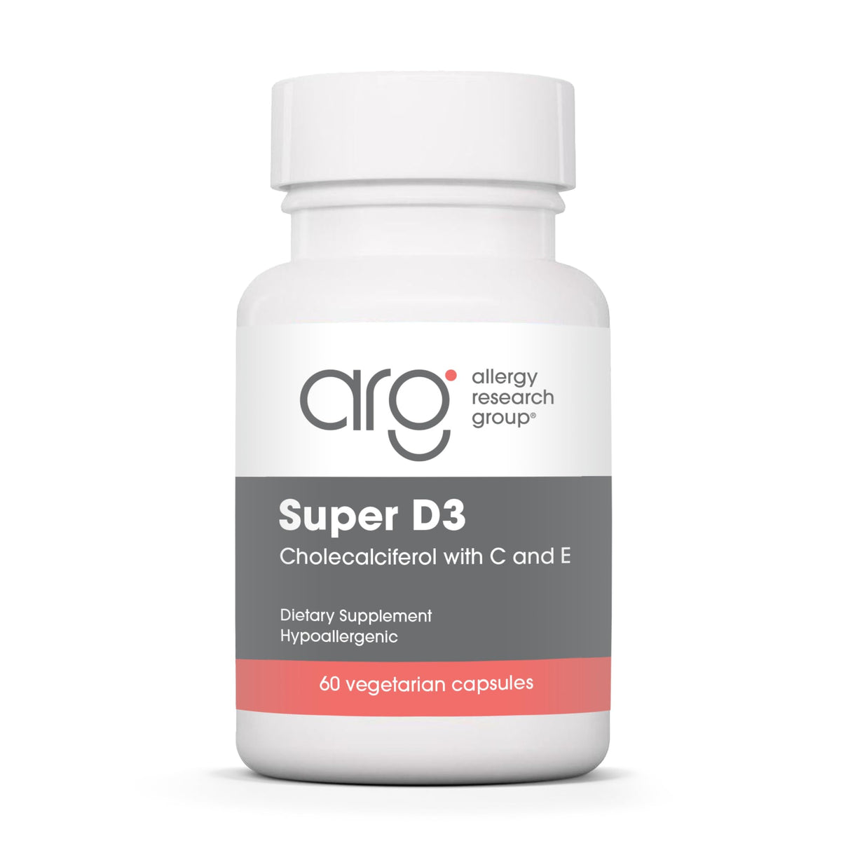 Boîte de 60 capsules Allergy Research Group Super D3 Vitamine D3