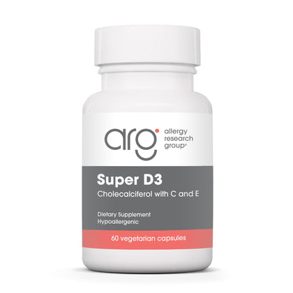 Boîte de 60 capsules Allergy Research Group Super D3 Vitamine D3