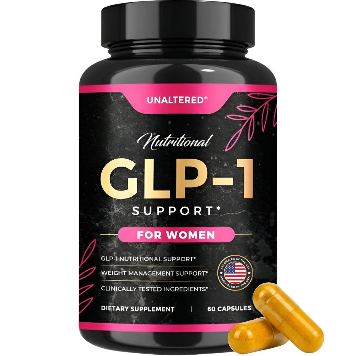 Boîte de 60 capsules de complément alimentaire GLP-1 UNALTERED