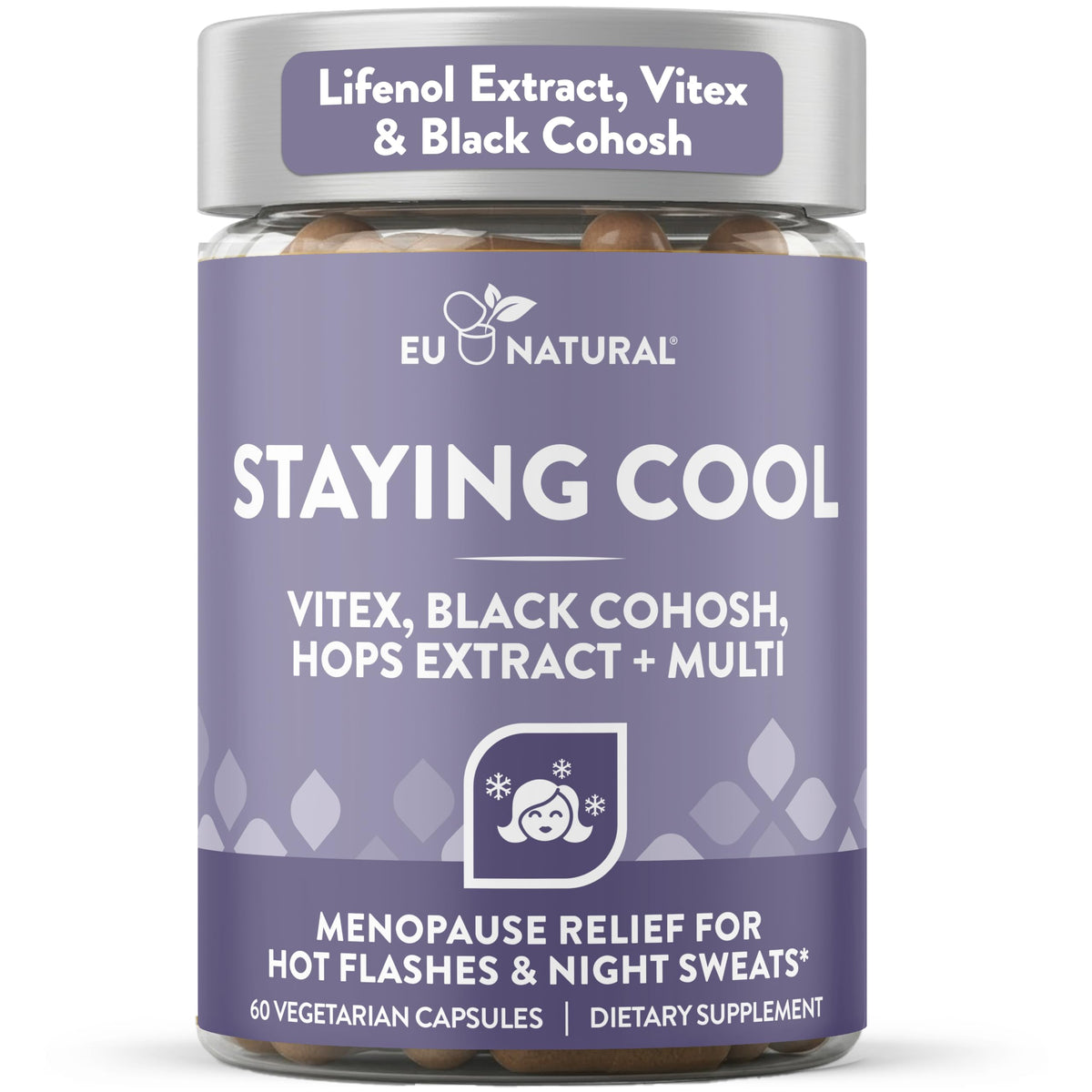 Boîte de 60 capsules Eu Natural pour le soutien à la ménopause