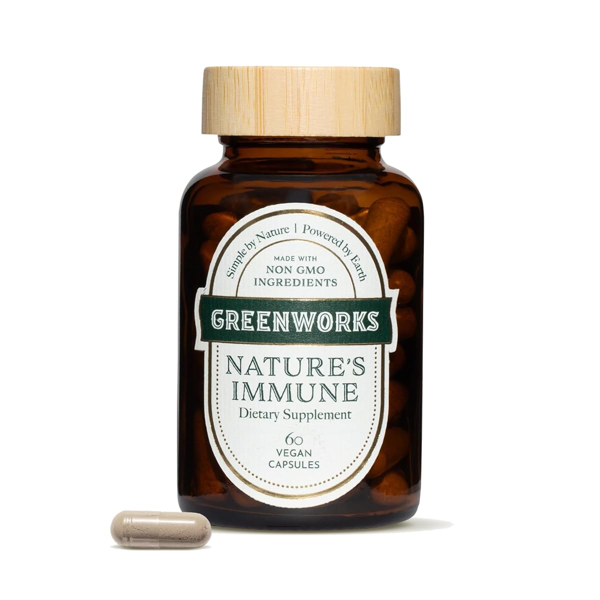 Boîte de 60 capsules Greenworks Nature's daily wellness vue de face