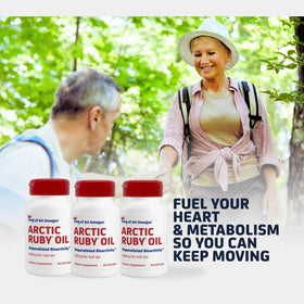 Boîte de 60 gélules d'huile Arctic Ruby 1000mg Omega 3