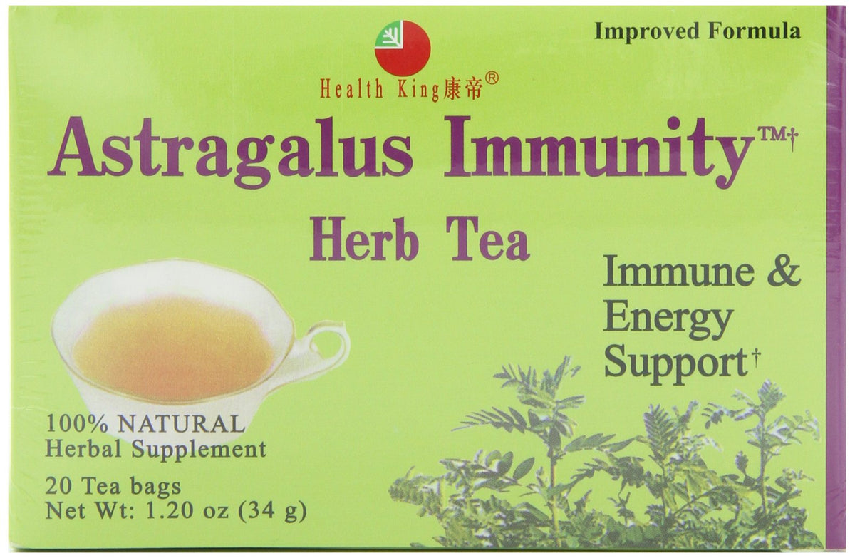 Boîte de 80 sachets de thé aux herbes Astragalus de Health King