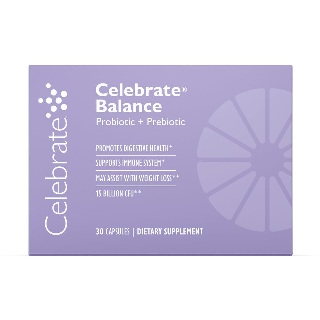 Boîte de 90 capsules Celebrate Bariatric Supplements Probiotiques + Prébiotiques