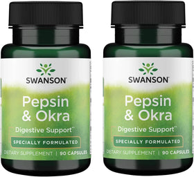 Boîte de 90 capsules d'enzymes daily Swanson avec okra