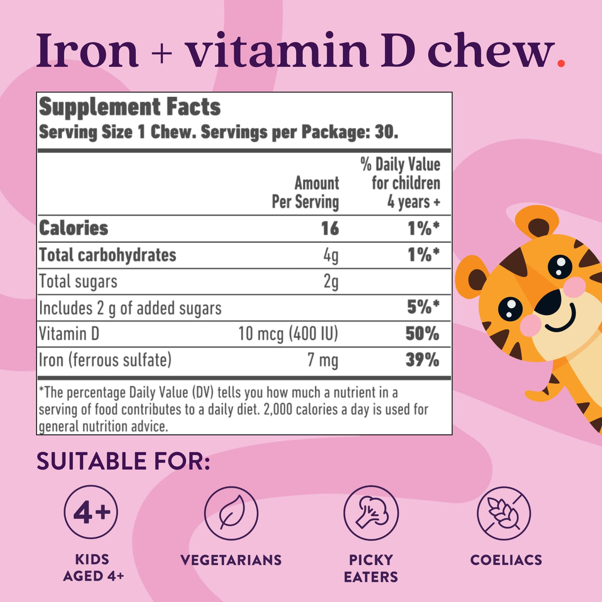 Boîte de ACTIVEIRON avec informations nutritionnelles