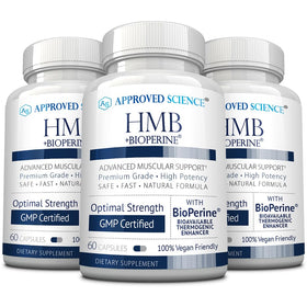 Boîte de Approved Science HMB 1500mg avec capsules végétaliennes