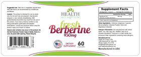 Boîte de Berbérine 450mg montrant les informations nutritionnelles