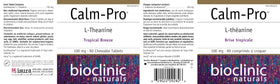 Boîte de Bioclinic Naturals Calm Pro avec des comprimés à côté