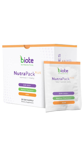 Boîte de Biote NutraPackPlus contenant 30 capsules