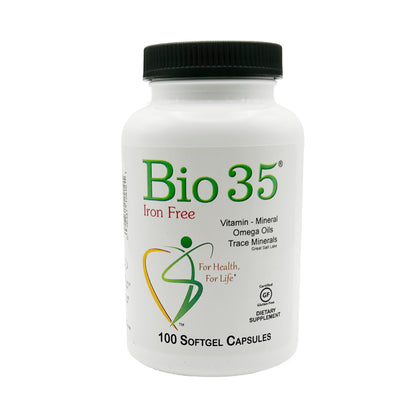 Boîte de Biotek Bio-35 contenant 100 capsules de multivitamines
